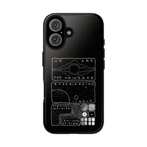 Cosmic Comic Black Phone Case stylish comic aesthetic phone cover